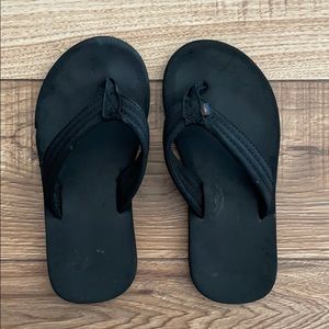 Sold-Rainbow flip flops, sandals sz 2/3 black